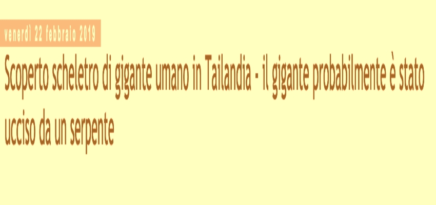 Diventa virale lo scheletro di serpente gigante trovato su