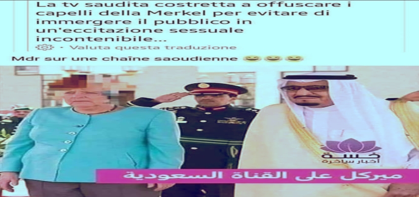 Notizia falsa: la tv saudita offusca i capelli di Angela Merkel ...
